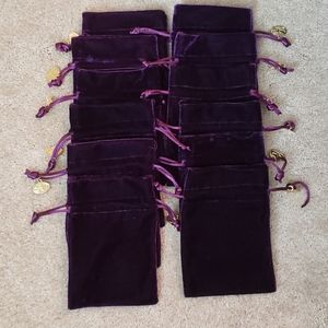 Velvet bags - set of 12
